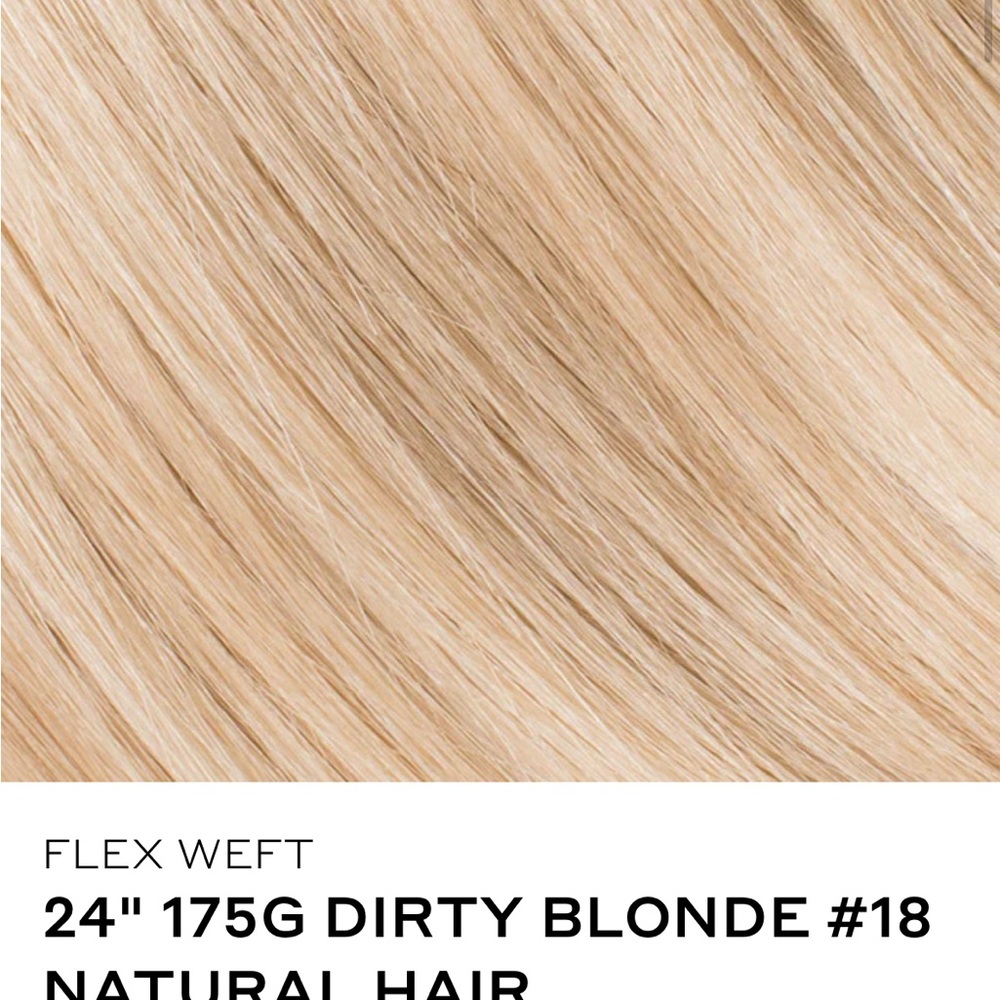 Bellami flex weft 24” Dirty blonde #18 175grams hair extensions